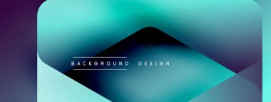 Enerjik geometrik arkaplan harmonik hareket içinde dinamik oklardan oluşan bir dizi içeriyor, hız, çeviklik ve kasıtlı akış duygusunu çağrıştırıyor