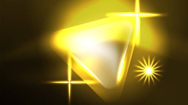 Karanlıkta ışık efektli tekno neon üçgenler