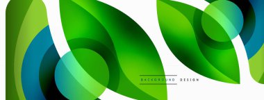 Yaratıcı geometrik duvar kağıdı. Asgari soyut arkaplan. Duvar kağıdı arkaplanı veya iniş sayfası için daire dalga ve yuvarlak şekiller kompozisyon vektör çizimi