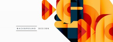 Görsel olarak büyüleyici arka plan tasarımı dinamik geometrik çizgiler, üçgenler ve kareler gösteriyor. Bu kompozisyon hassasiyet ve hareketi harmanlayarak modern bir estetik ile etkileşimli bir grafik oluşturur.