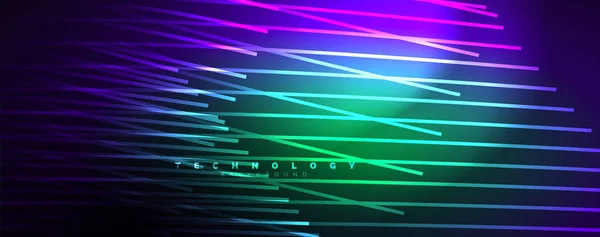 Neon Kiiltävä Valo Abstrakteja Viivoja Valonsäteet Käsite Abstrakti Tausta Vektorin — vektorikuva