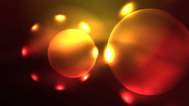 Parlak parlak ışık efektli daireler, soyut arkaplan duvar kağıdı tasarımı