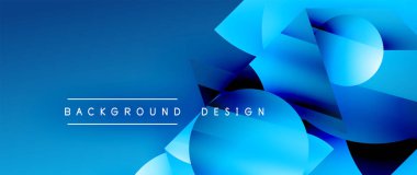 Birbirine kenetlenmiş üçgenler ve dairelerden oluşan büyüleyici soyut arkaplan, hem zerafet hem de modernlik saçan şaşırtıcı şekiller ve desenler oluşturur.