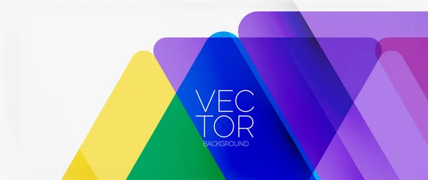 Fondo Abstracto Color Triángulos Transparentes Estilo Mosaico Con Líneas Sombra — Vector de stock