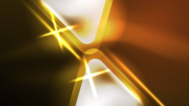 Karanlıkta ışık efektli tekno neon üçgenler