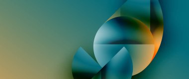 Minimalist geometrik arkaplan, metalik daireler ve kareler sergiliyor. Abartısız zarafeti somutlaştırıyor. Yansıtıcı yüzeyler ve hassas biçimler basitlik ve karmaşıklığın uyumlu bir karışımını oluşturur.