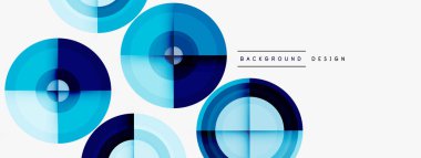 Yaratıcı çember geometrik soyut arkaplan
