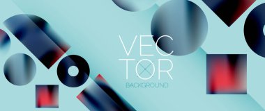 Kareler ve daireler tasarlandı. Metalik efektli akışkan renk eğimleri. Şekillerin sakin sinerjisi, kareleri ve daireleri uyumlu, büyüleyici bir tasarım haline getiriyor.