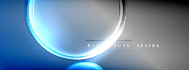 Vektör soyut arkaplan - sıvı gradyan üzerinde sıvı şeffaf kabarcık şekilleri gölgeler ve ışık efektleri