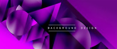 Birbirine kenetlenmiş üçgenler ve dairelerden oluşan büyüleyici soyut arkaplan, hem zerafet hem de modernlik saçan şaşırtıcı şekiller ve desenler oluşturur.