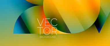 Birbirine kenetlenmiş üçgenler ve dairelerden oluşan büyüleyici soyut arkaplan, hem zerafet hem de modernlik saçan şaşırtıcı şekiller ve desenler oluşturur.