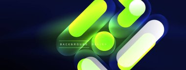 Parlak yuvarlak şekiller soyut arkaplan. Duvar kağıdı, afiş, sunum, arkaplan şablonu