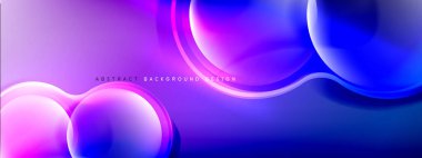 Renk eğimli gölgeler ve ışık efektleri arka planı. Lens ve daire tasarımı. Dinamik düz gölge çizgisi etkisi olan basit akışkan renk gradyanı soyut arkaplan