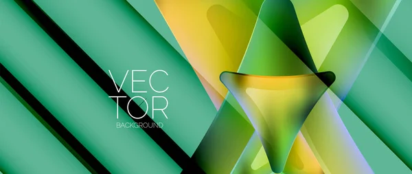 Fluid Gradient Arrow Abstract Vibrant Arrows Dance Dynamic Geometric Backdrop — Stock Vector
