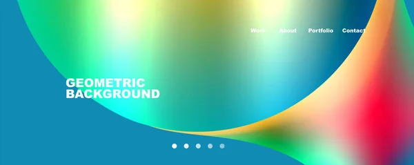 Trendy Simple Circle Gradient Abstract Background Vector Illustration Wallpaper Banner — Vettoriale Stock