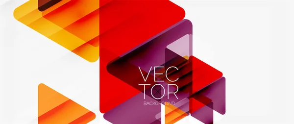 Fondo Abstracto Color Triángulos Transparentes Estilo Mosaico Con Líneas Sombra — Vector de stock