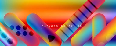 Yuvarlak şekiller ve akışkan eğimli çizgiler soyut arkaplan. Duvar kağıdı, afiş, arkaplan, broşür, katalog, kapak, broşür