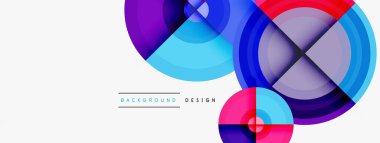 Yaratıcı çember geometrik soyut arkaplan