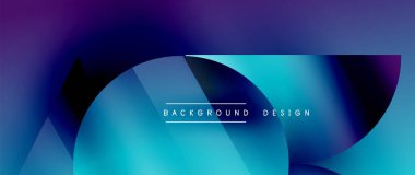 Birbirine kenetlenmiş üçgenler ve dairelerden oluşan büyüleyici soyut arkaplan, hem zerafet hem de modernlik saçan şaşırtıcı şekiller ve desenler oluşturur.