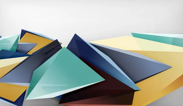 Треугольник Вектор Абстрактный Фон Бизнес Технологический Дизайн Обоев Баннера Фона — стоковый вектор