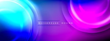 Çember çizgileri ve baloncuklar ışık ve gölge efektleriyle parlayan etki eğiminde. Işık, gölge ve derinliğin dinamik etkileşimi. Gelecekçi ve ritmik teknoloji tasarımı