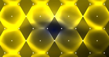 Soyut arkaplan neon altıgen vektör çizimi