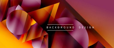 Birbirine kenetlenmiş üçgenler ve dairelerden oluşan büyüleyici soyut arkaplan, hem zerafet hem de modernlik saçan şaşırtıcı şekiller ve desenler oluşturur.