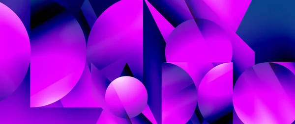 Fängslande Abstrakt Bakgrund Bestående Sammanflätade Trianglar Och Cirklar Bildar Spännande — Stock vektor