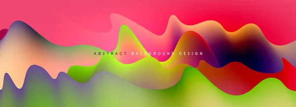 Dynamique Ondes Liquides Fond Abstrait Pour Couvertures Modèles Dépliants Plaques — Image vectorielle