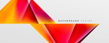 Triangle fluid color gradient abstract background. Vector Illustration For Wallpaper, Banner, Background, Card, Book Illustration, landing page