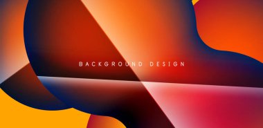 Colorful bubble abstract background with shadow effects. Minimalist geometric vector Illustration For Wallpaper, Banner, Background, Card, Book Illustration, landing page