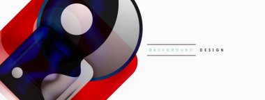 Soyut arkaplan tasarımı titizlikle hazırlanmış vektör bileşiminde parlak cam geometrik şekiller sergiliyor.