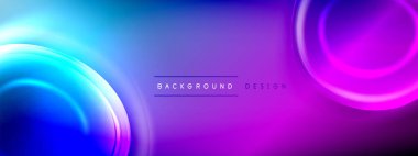 Çember çizgileri ve baloncuklar ışık ve gölge efektleriyle parlayan etki eğiminde. Işık, gölge ve derinliğin dinamik etkileşimi. Gelecekçi ve ritmik teknoloji tasarımı