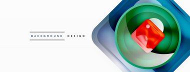Soyut arkaplan tasarımı titizlikle hazırlanmış vektör bileşiminde parlak cam geometrik şekiller sergiliyor.