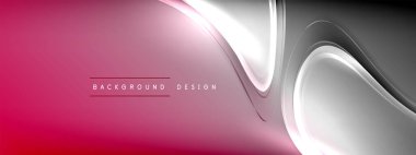 Vektör soyut arkaplan - sıvı gradyan üzerinde sıvı şeffaf kabarcık şekilleri gölgeler ve ışık efektleri