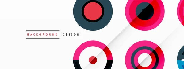 Círculos Coloridos Uma Composição Grade Fundo Abstrato Design Para Papel —  Vetores de Stock