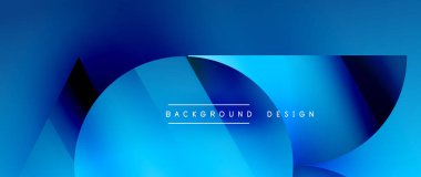 Birbirine kenetlenmiş üçgenler ve dairelerden oluşan büyüleyici soyut arkaplan, hem zerafet hem de modernlik saçan şaşırtıcı şekiller ve desenler oluşturur.