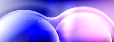 Renk eğimli gölgeler ve ışık efektleri arka planı. Lens ve daire tasarımı. Dinamik düz gölge çizgisi etkisi olan basit akışkan renk gradyanı soyut arkaplan