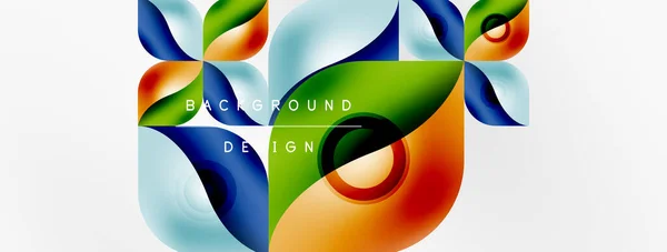 Fond Géométrique Abstrait Vectoriel Concept Pétales Fleurs Techno Papier Peint — Image vectorielle