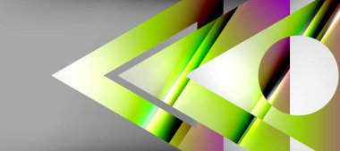 Triangle abstract background with shiny and glossy effects. Vector Illustration For Wallpaper, Banner, Background, Card, Book Illustration, landing page