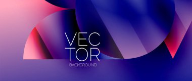 Birbirine kenetlenmiş üçgenler ve dairelerden oluşan büyüleyici soyut arkaplan, hem zerafet hem de modernlik saçan şaşırtıcı şekiller ve desenler oluşturur.