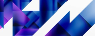 Büyüleyici vektör soyutlaması. Üçgenler büyüleyici dansla kesişiyor, dinamik geometrik zemin hazırlıyorlar. Şekil ve açıların birleşimi modern tasarımın sanatsal senfonisini yaratır.