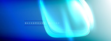 Vektör soyut arkaplan - sıvı gradyan üzerinde sıvı şeffaf kabarcık şekilleri gölgeler ve ışık efektleri