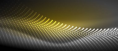 Pürüzsüz bir neon dalgası içeren parlak ve şık bir tasarım. Karanlık bir arkaplanda parlıyor. Her projeye modern ve keskin bir dokunuş eklemek için mükemmel.