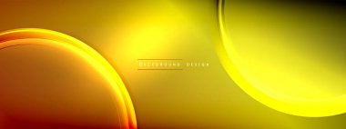 Vektör soyut arkaplan - sıvı gradyan üzerinde sıvı şeffaf kabarcık şekilleri gölgeler ve ışık efektleri