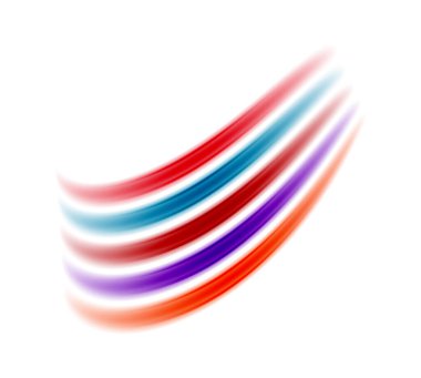 Herhangi bir projeye renk katmak için mükemmel, dinamik bir kompozisyonda düzenlenmiş gökkuşağı renkli çizgileri içeren canlı ve oyuncu bir tasarım.