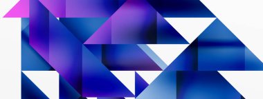 Büyüleyici vektör soyutlaması. Üçgenler büyüleyici dansla kesişiyor, dinamik geometrik zemin hazırlıyorlar. Şekil ve açıların birleşimi modern tasarımın sanatsal senfonisini yaratır.