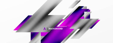 Modern trend minimalist soyut arka plan. Geometrik desen tasarımı, 3 boyutlu ve gölge efektleri. Vektör İllüstrasyonu