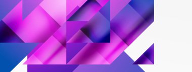 Büyüleyici vektör soyutlaması. Üçgenler büyüleyici dansla kesişiyor, dinamik geometrik zemin hazırlıyorlar. Şekil ve açıların birleşimi modern tasarımın sanatsal senfonisini yaratır.