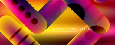 Yuvarlak şekiller ve akışkan eğimli çizgiler soyut arkaplan. Duvar kağıdı, afiş, arkaplan, broşür, katalog, kapak, broşür